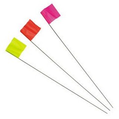 GLO LIME MARKING STAKE 100PC 