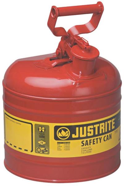 JUSTRITE SAFETY GAS CAN 2GAL METAL