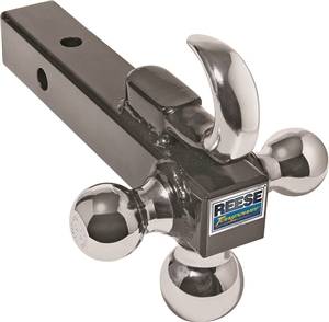 TRI-BALL MOUNT WITH TOW HOOK 1-7/8, 2, 2-5/16 HITCH MOUNT