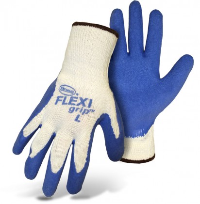 FLEXI GRIP GLOVE BLUE LATEX KNIT PALM XL