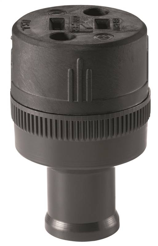 Non-Grounded Straight Blade
Electrical Connector, 125
VAC, 15 A, 2 Pole FEMALE END
4160958