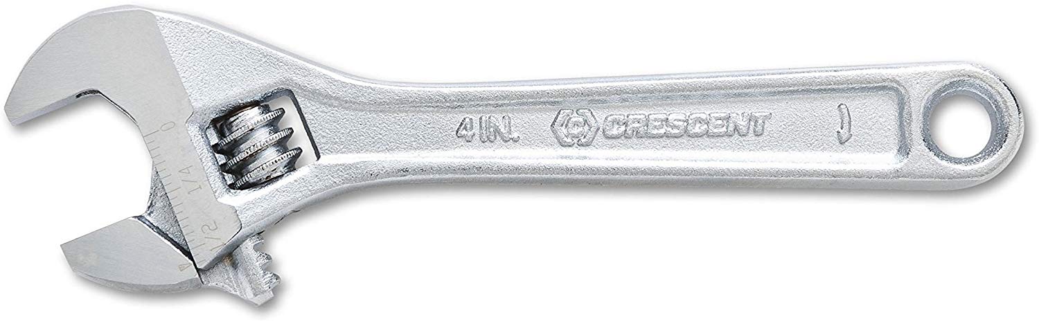 ADJUSTABLE WRENCH 4&quot; AC14V CHROME 