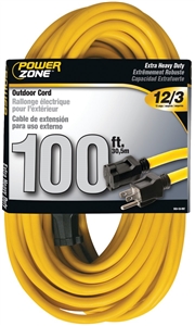 EXTENSION CORD 12/3 100FT
YELLOW 