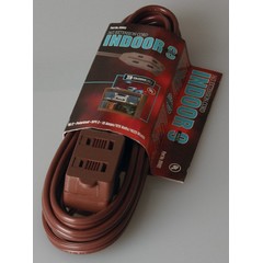 EXTENSION CORD 16/2 9FT BRN