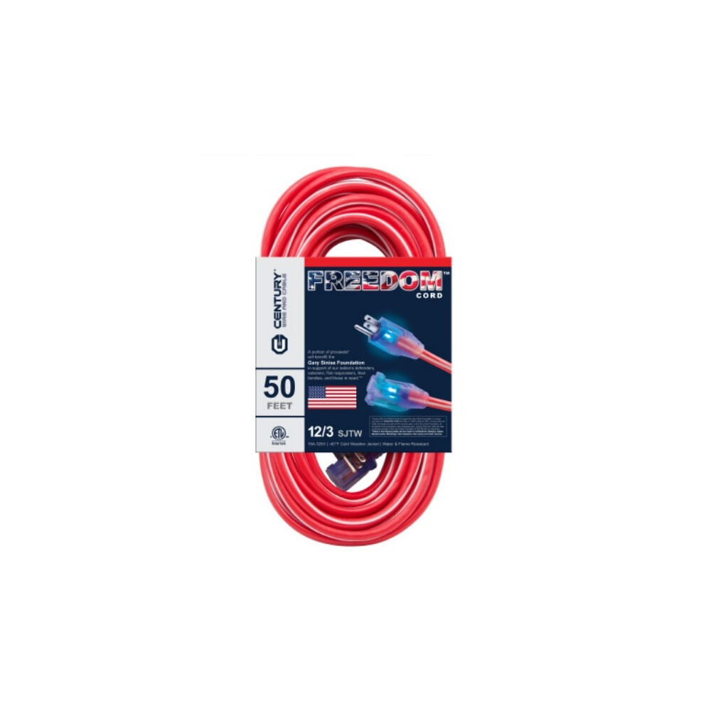 FREEDOM CORDS (RED,WHITE,BLUE)
12/3 50&#39; 