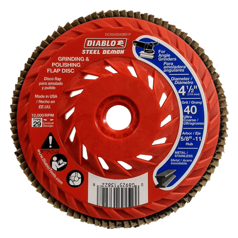 Flap Disc 4-1/2&quot; 40 Grit with Speed Hub