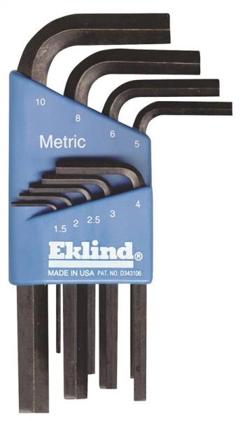 EKLIND HEX KEY SET 9PC METRIC 1.5-10MM