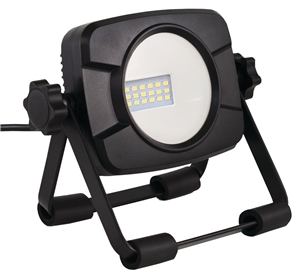 Work Light With Stand, 15 W, 120 VAC, LED Bulb, 1000