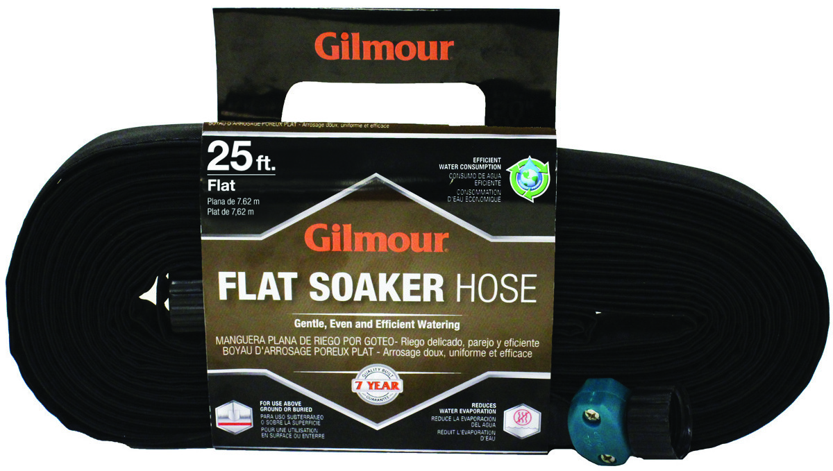 Gilmour Flat Weeper Soaker Hose 25FT With Cloth Cover
