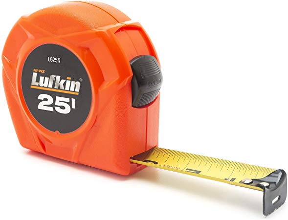Lufkin L625 Tape Measure 25&#39; x 1&quot; Steel Blade Orange
