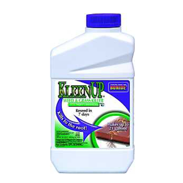 KLEEN UP WEED/GRASS KILLER QT
CONCENTRATE