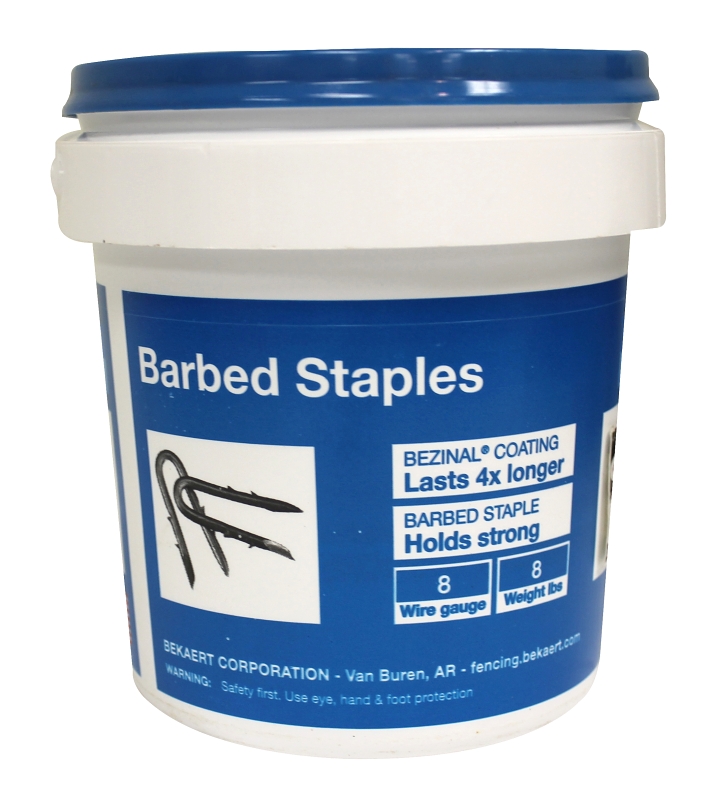 FENCE STAPLE 2&quot; DBL BARBED 8# PAIL