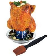 Chicken Roaster, For Use With
Roasting Poultry On The
Grill, Stainless Steel
8526121Y