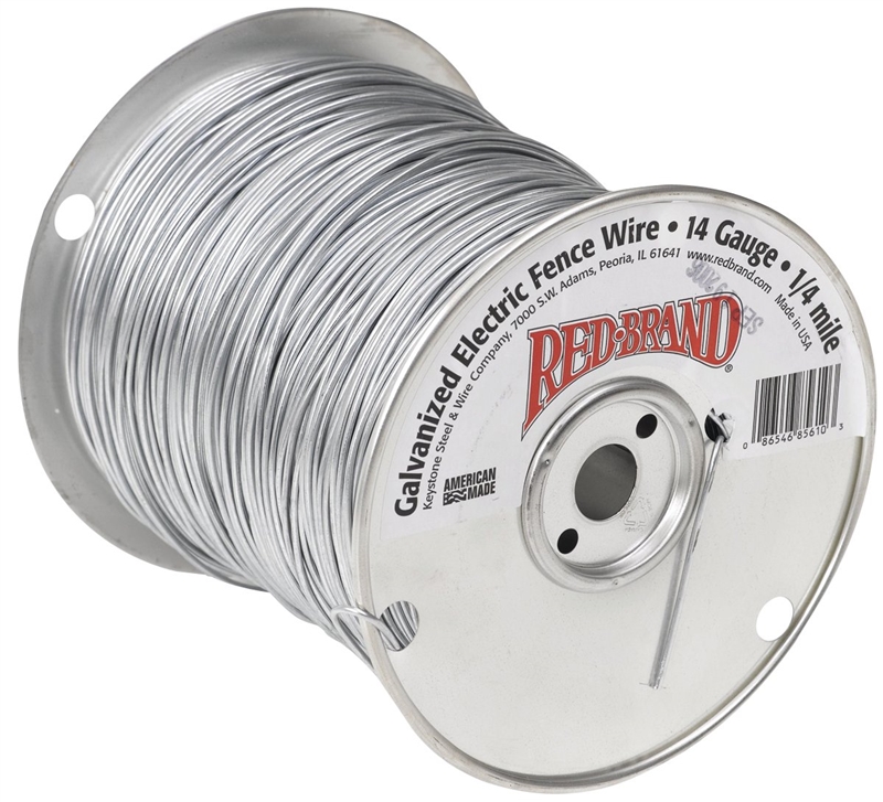 KEYSTONE ELECTRIC FENCE WIRE
14GA 1/4 MILE GALV STEEL PK/2
85610 