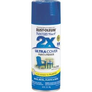 RUSTOLEUM 2X BRILLIANT BLUE SPRAY PAINT 12OZ 249120