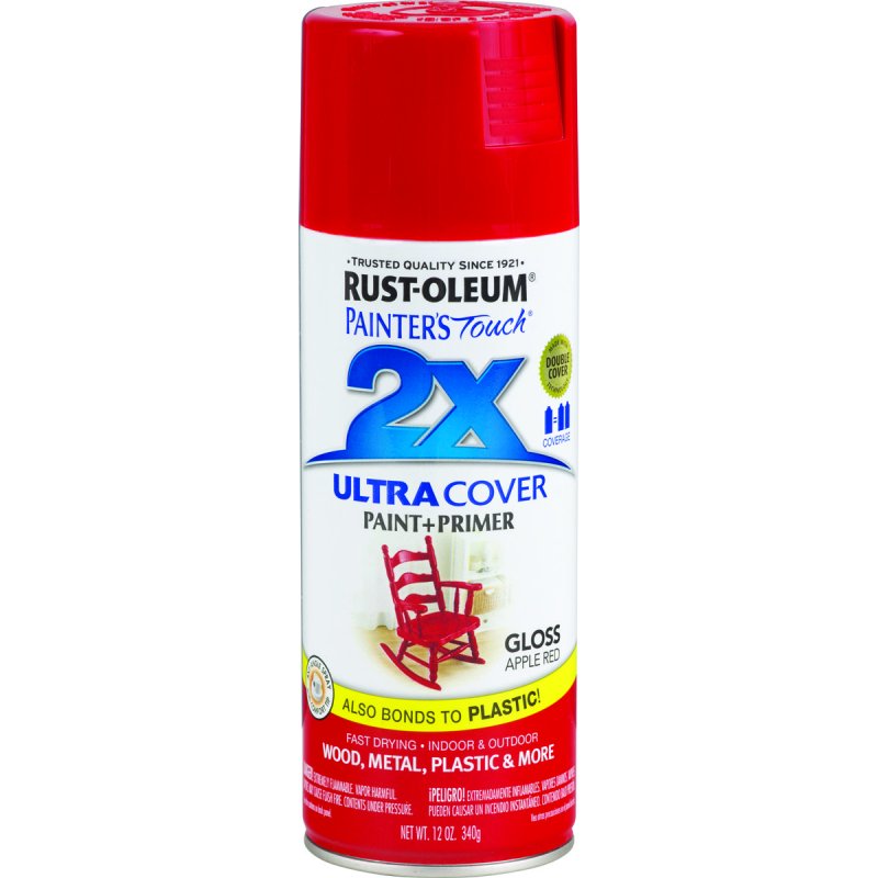 RUSTOLEUM 2X APPLE RED SPRAY PAINT 12OZ 