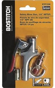 Stanley Safety Blow Gun, 1/4&quot; FNPT x 1/8&quot;FNPT, Die-Cast