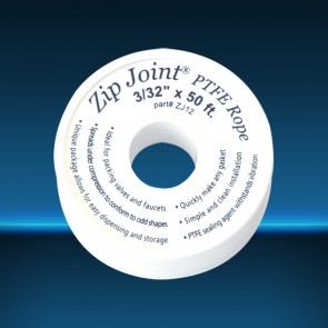 Zip Joint PTFE Rope 3/32X25&#39; -400 TO 500F PACKING AND